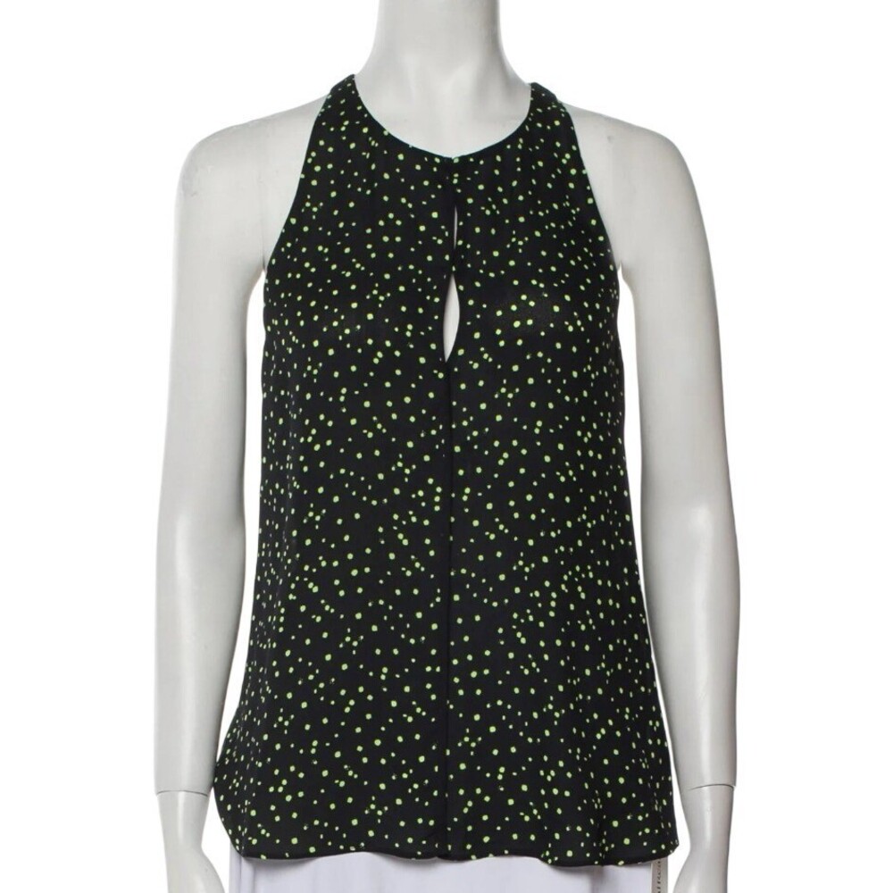 ALC Sleeveless Top Medium 100% Silk Quiet Luxury Academia Premium Coquette